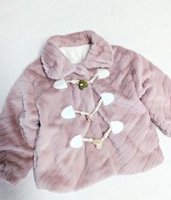 Gr.104-110 Neu Mädchen Plüsch Fleecejacke, Warme Winterjacke