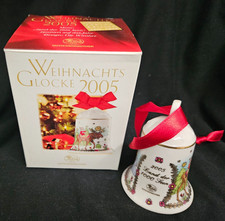 Hutschenreuther Weihnachtsglocke Glocke 2005 Jahresglocke Land der 1000 Seen