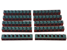 10 x LEGO Technik Lochbalken 1x8 #3702 Schwarz