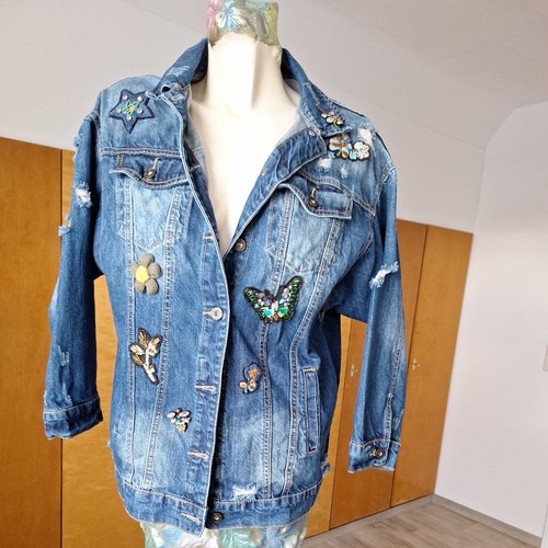 Jeans jacke used look - s,, used-look