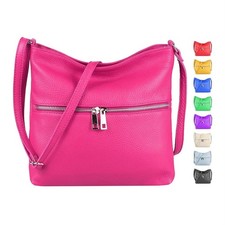 ITAL DAMEN LEDER TASCHE CROSS