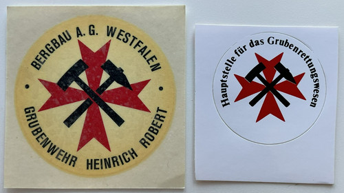 Grubenwehr aufkleber - 2x,