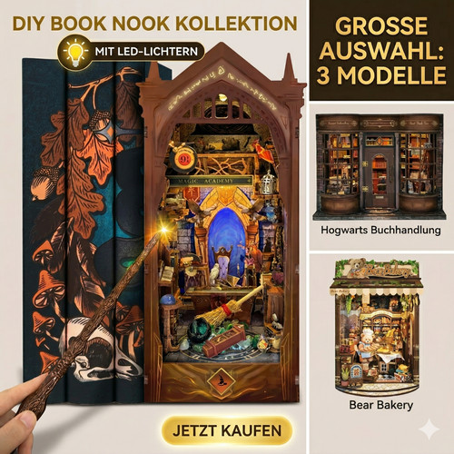 Diy book nook bausatz - diy,