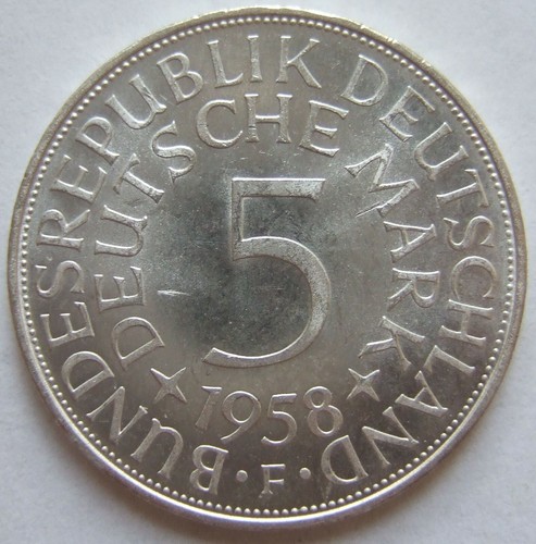1958 silberadler brd - 5, f