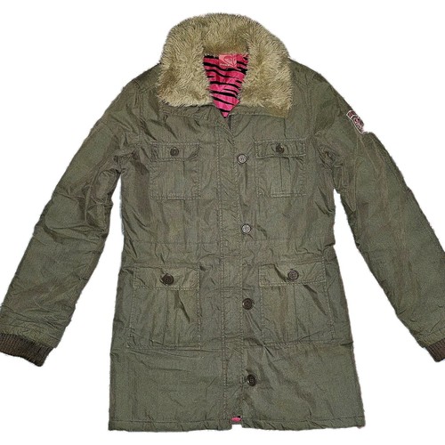Roxy grüner wattierter parka - grüner,