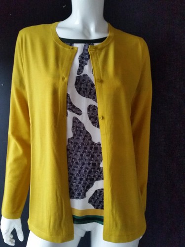 Luisa cerano strickjacke curry - strickjacke,