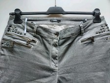 Biba/Crisca Jeans-Hose silber