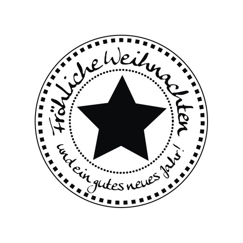 Stempel fröhliche - stempel, "fröhliche