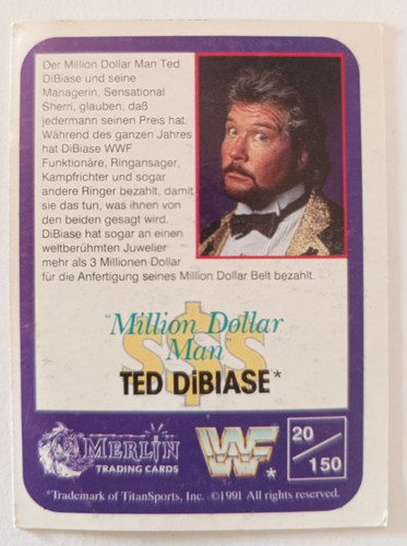 Wwf wrestling sammelkarte - wrestling, nr