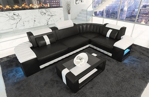 Ledersofa ledercouch ecksofa - ledercouch,
