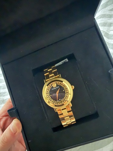 Versace uhr damen - uhr, schwarz
