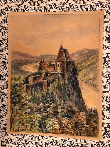 Aggstein aquarell fürst - aquarell, fürst,