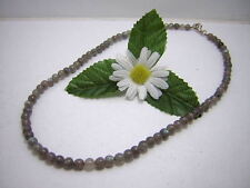 LABRADORIT KUGEL EDELSTEINKETTE 6 MM LUXUS PUR SONDERPREIS JG 83 N*