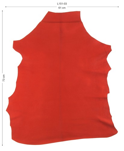 Lammleder rot dick echt - rot,