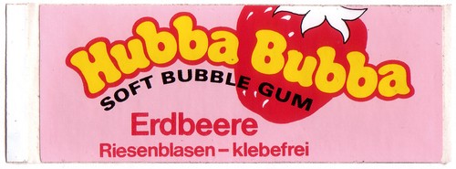 Hubba bubba kaugummi aufkleber - hubba,