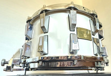 RARE 14x8 Sonor Signature Snaredrum Horst Link Creme White CW Lite Shell
