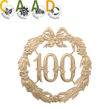 „100“ Jubiläumszahl Gold