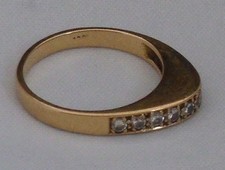 memory Memorie Ring 0.44 Carat Brillant Diamant 750 Gold