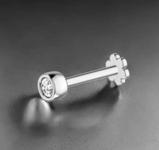 18K Weiss Gold 0.10 Karat