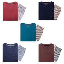 Herren Nachtwäsche Schlafanzug Pyjama kurz Manuel weich Größe M L XL XXL *****