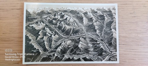 Postkarte albula bahn - albula, st