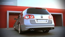 Heckansatz für VW Passat B6 R Line R36 3C Heck Ansatz Schürze Diffusor Duplex 