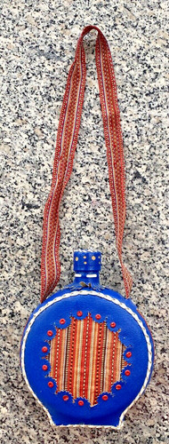 Trinkflasche mit kunstleder - -,