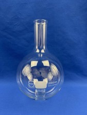 Rundkolben 2000 mL enghals Bördelrand Schott Duran Laborglas Laborzubehör