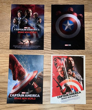 Captain America Brave New World 4 Sammelkarten Trading Cards UCI LIMITIERT MINT