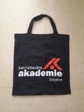 Einkaufstüte Stoff, Betriebsräte Akademie, Schwarz, Jutebeutel, Shopping, Mode