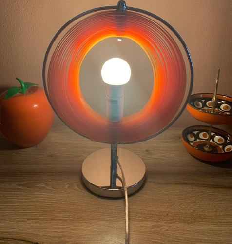 Retro moon tischlampe orange - moon,