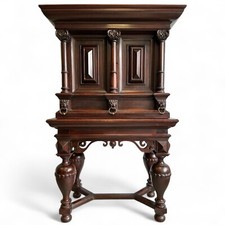 Historismus Anrichte Kabinett Schrank Stollenschrank Zierschrank Neo Rensissance