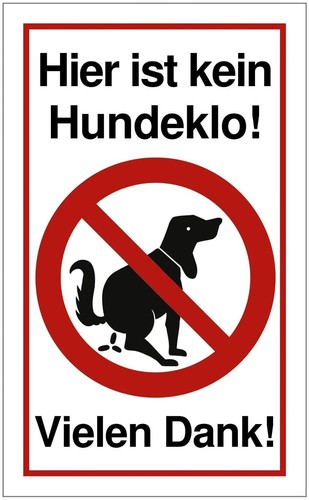 Schild hier ist kein - -,
