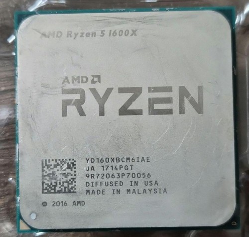 Amd ryzen 1600x core - 5, cpu