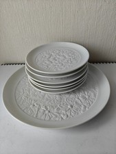 Porzellan K&A Krautheim Margerite 7-tlg. Set  Anbietteller mit 6 Tellerchen