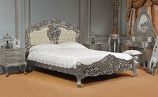 Silber Doppelbett 140x200 cm