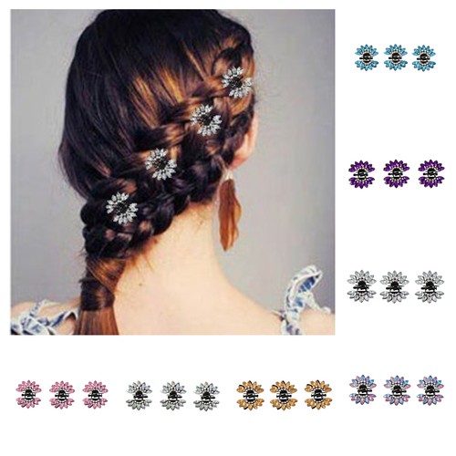 Mini haarklammern strass - haarklammern,