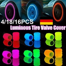 4/8/16 Stück Universelle Leuchtend fluoreszierende Ventilkappen für Autoreifen//