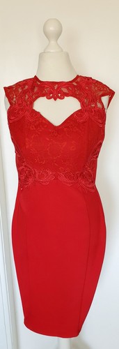 Kleid spitzenkleid rot - kleid,