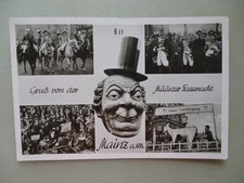 Ansichtskarte Määnzer Fassenacht Mainz a. Rh. 1952 Fastnacht Maske