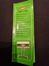 PFAFF Bügelmaschine Gebrauchsanleitung 650k + 850 und Original Abdeckung