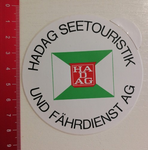 Aufkleber sticker hadag - aufkleber/sticker:,