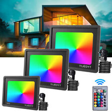 RGB Fluter Outdoor Spot Außenbeleuchtung Baustrahler Strahler LED 10W 50W 100W