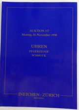 Ineichen Zürich Auktion 117 1998 Uhren Katalog Catalogue To-7867
