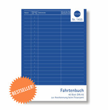 Fahrtenbuch DIN A5 hoch Fahrtenbücher 40 Blatt / 80 Seiten Fahrten-Buch