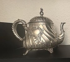 wmf, teekanne, silber