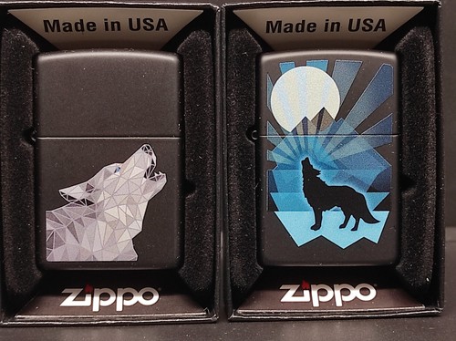 Zippo 2er set wolf wölfe - zippo, wolf/wölfe