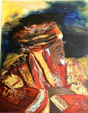 Acrylbild Afrika Gemälde -