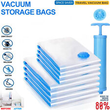 12 Stk. Vakuumbeutel für Kleidung Vakuumierbeutel Set Idealer Reise Vacuum Bag