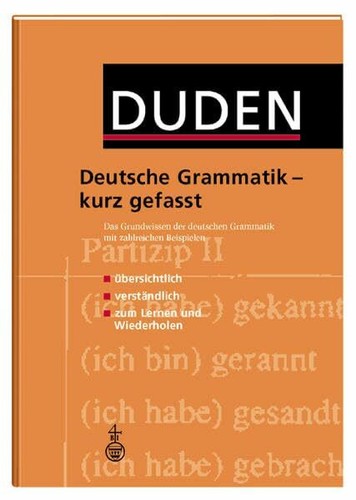 Duden deutsche grammatik - -,